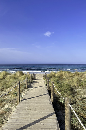 Grande plage de Son Bou, Minorque, Baléares