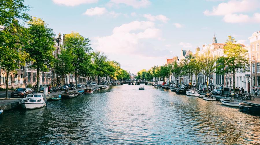 Amsterdam en été, Canal adrien-olichon