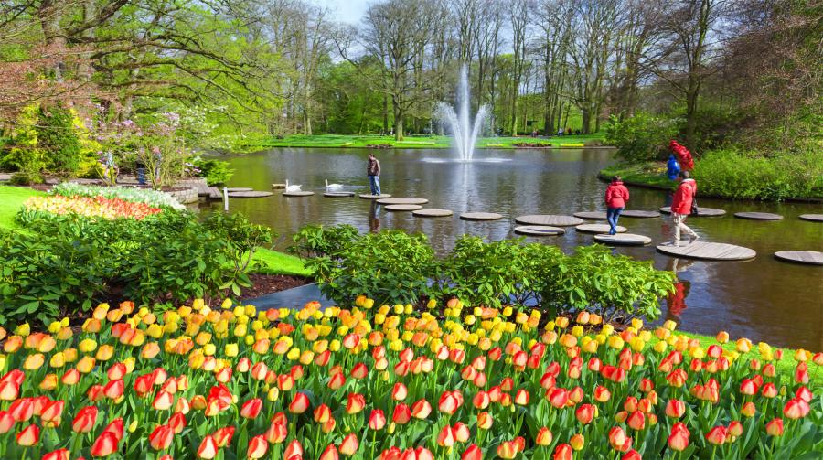 Amsterdam au printemps, Jardins de Keukenhof