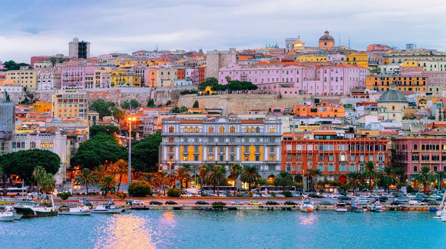 Sardaigne, Cagliari, bord de mer