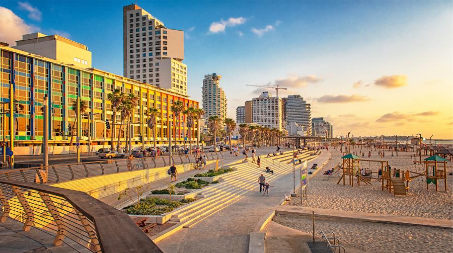 Plage de Tel-Aviv, Israel