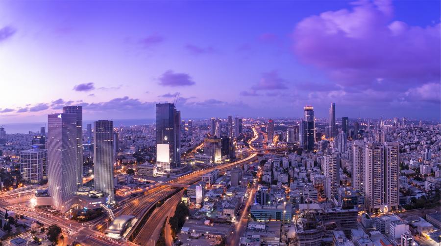 Tel-Aviv de nuit, Israel