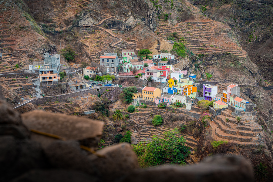 Village coloré du Cap-Vert