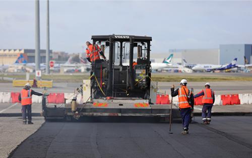 Travaux pistes Aéroport Toulouse-Blagnac