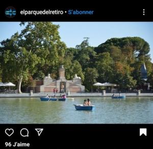 Parc El Retiro à Madrid, Espagne