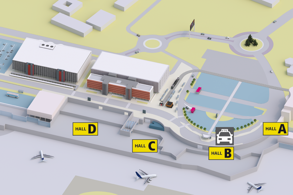 Plan VTC - Aéroport Toulouse-Blagnac